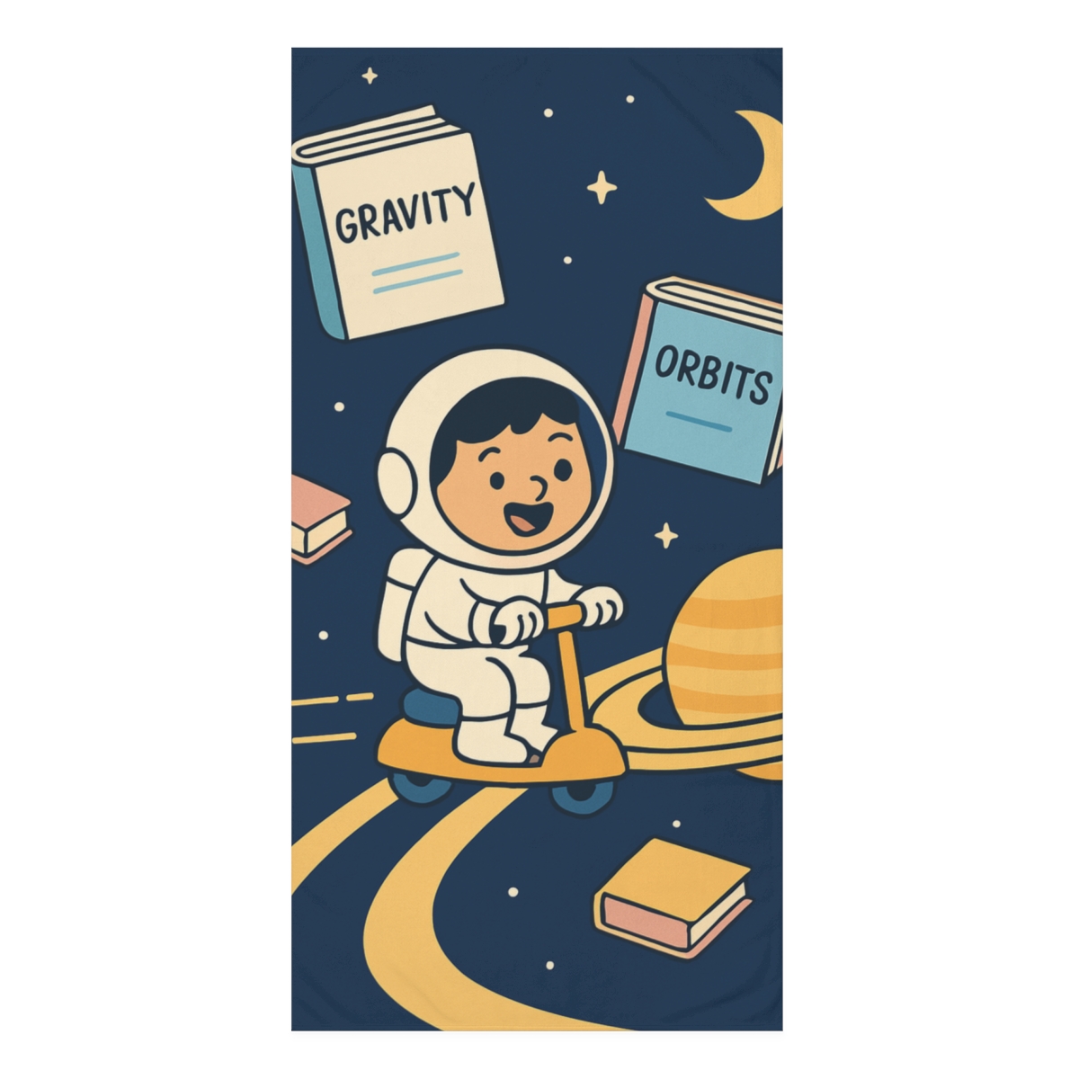 Saturn Ring Library Adventure decorative home towelscustom towels