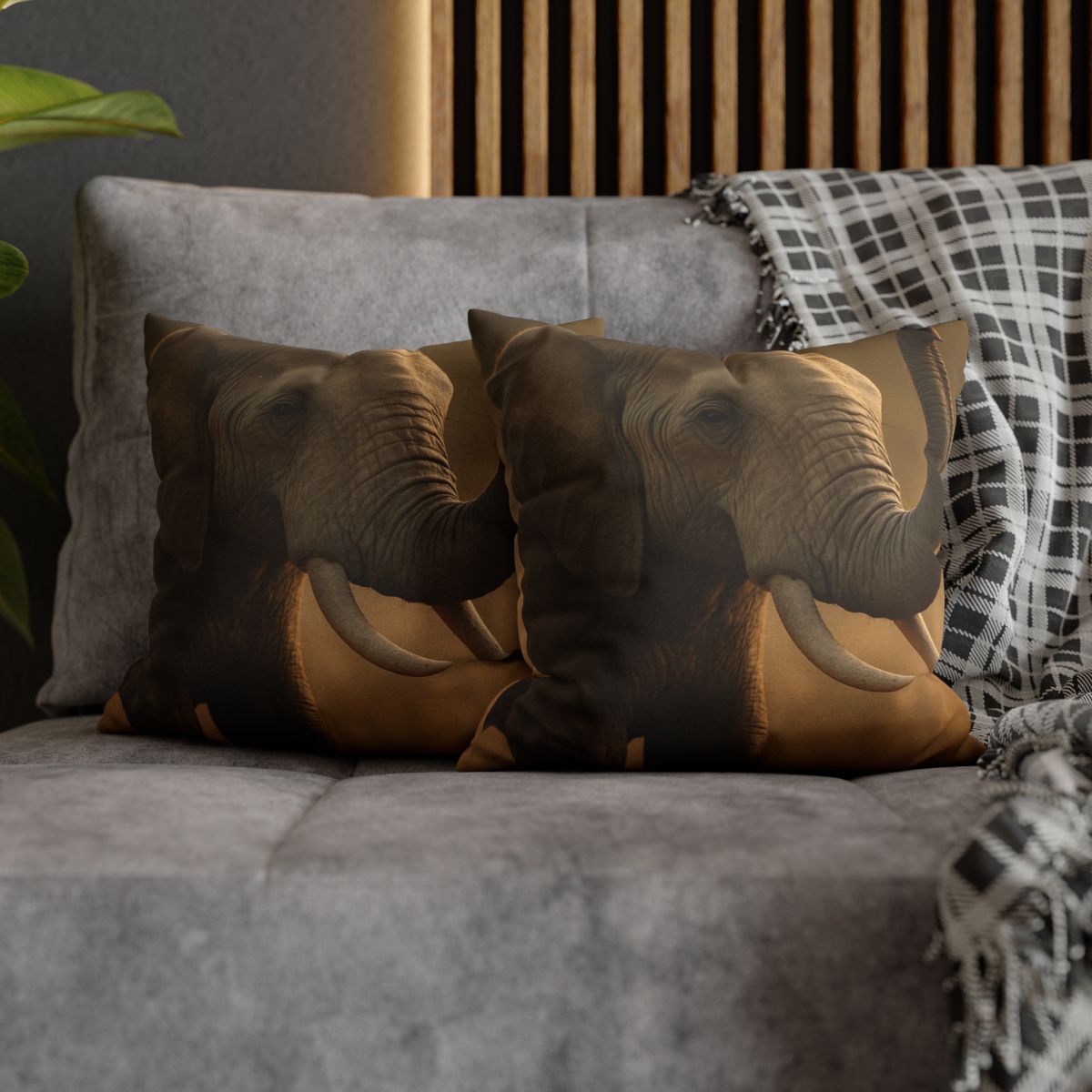 Savannah Sentinel Elephant stylish decorative pillowcases