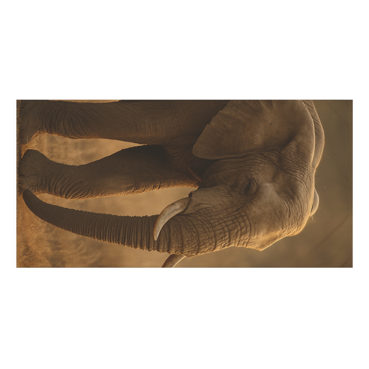 Savannah Sentinel Elephant designer printed towels
