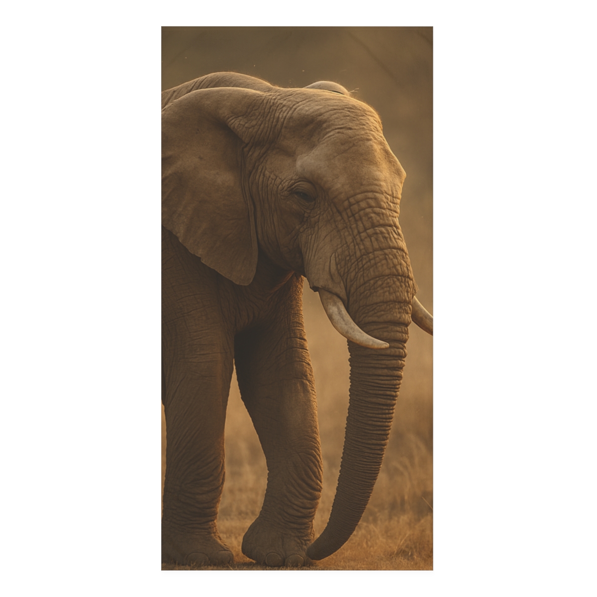 Savannah Sentinel Elephant designer printed towels