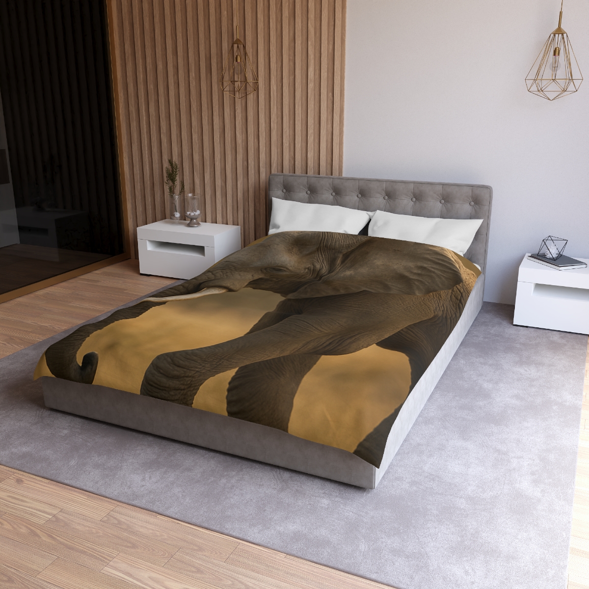 Savannah Sentinel Elephant soft comforter duvets