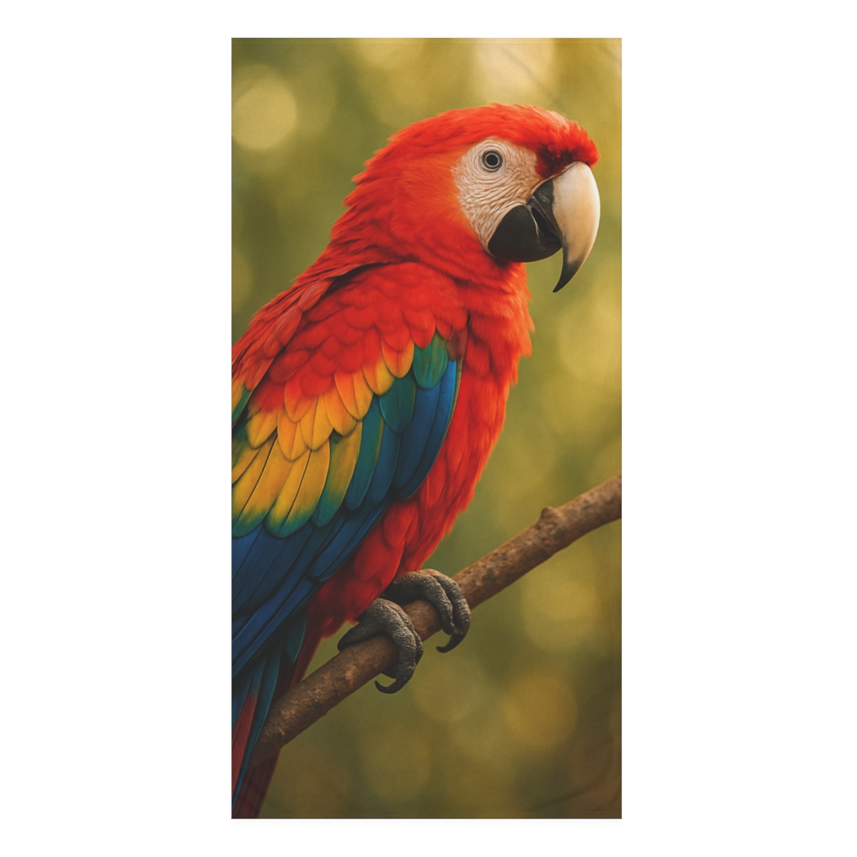 Scarlet Macaw Color Storm unique gift towels