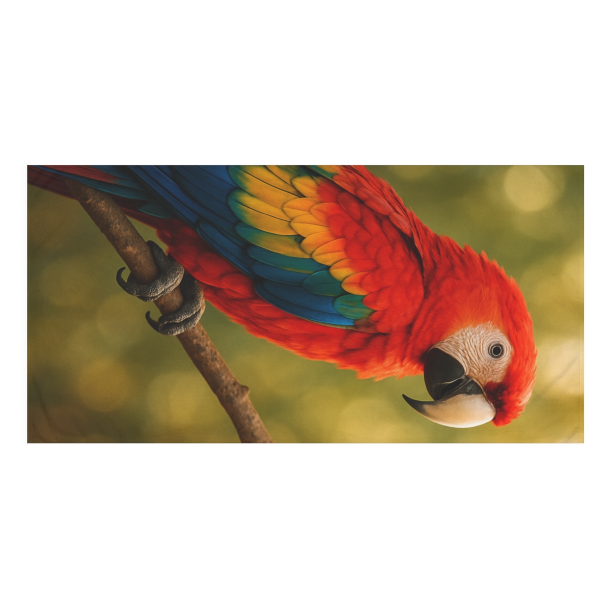 Scarlet Macaw Color Storm unique gift towels