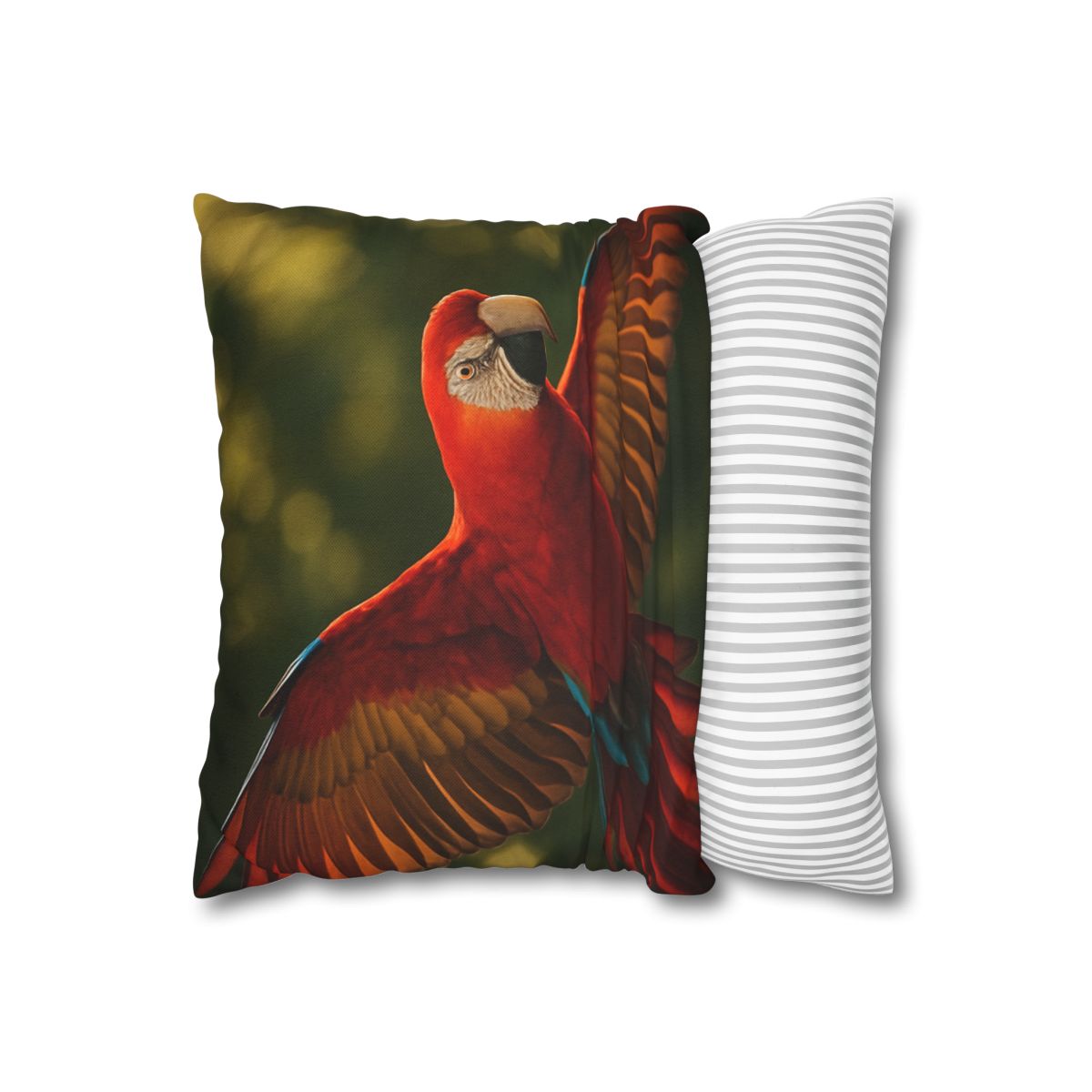 Scarlet Macaw Ember Flight stylish decorative pillowcases