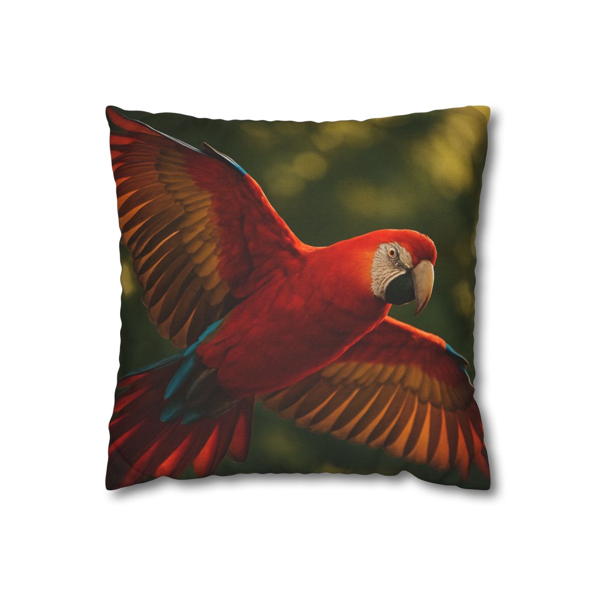 Scarlet Macaw Ember Flight stylish decorative pillowcases
