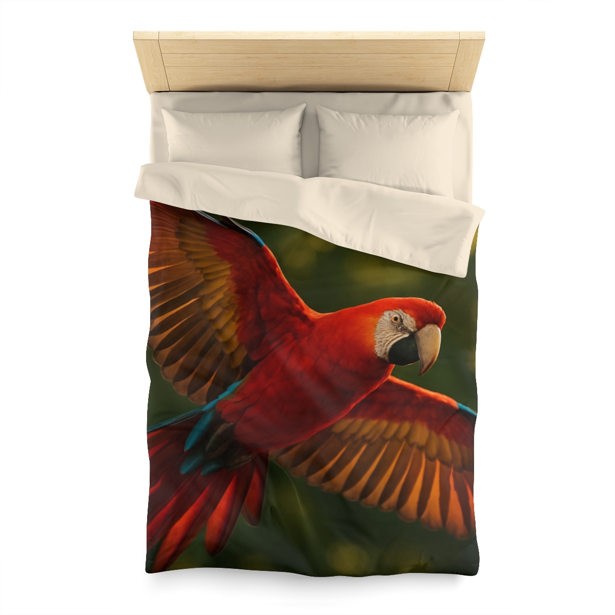 Scarlet Macaw Ember Flight trendy bedroom duvets