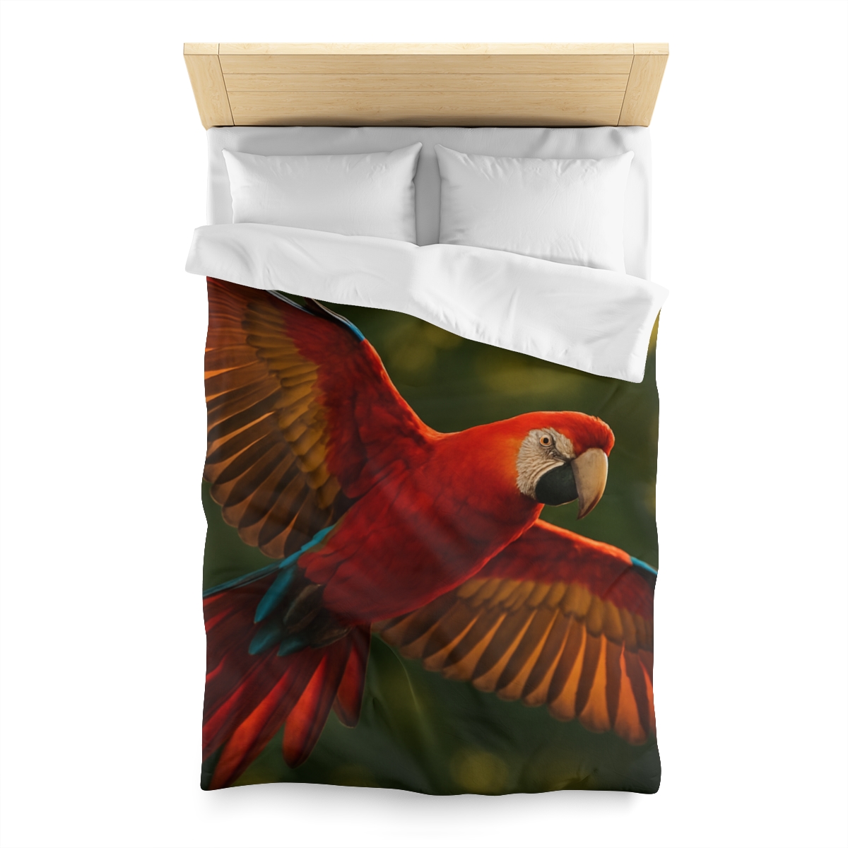 Scarlet Macaw Ember Flight trendy bedroom duvets