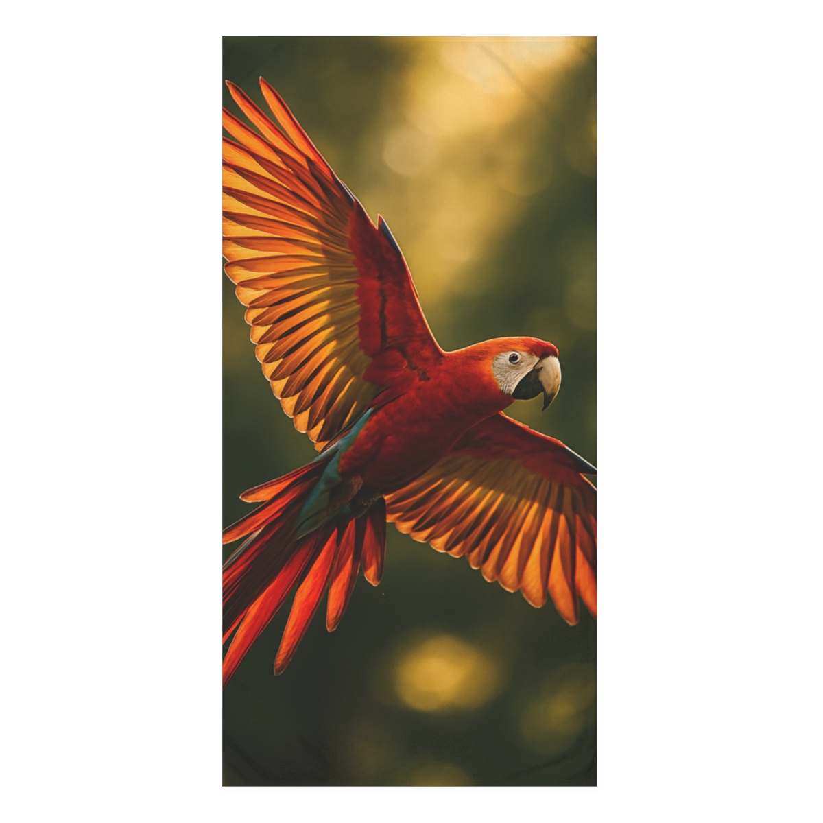 Scarlet Macaw Sunflare Flight stylish beach towels
