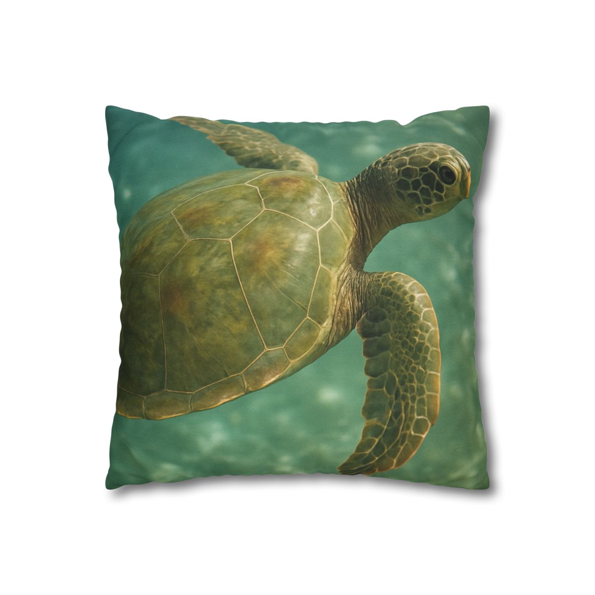 Sea Lantern Green Sea Turtle soft cotton pillow cases