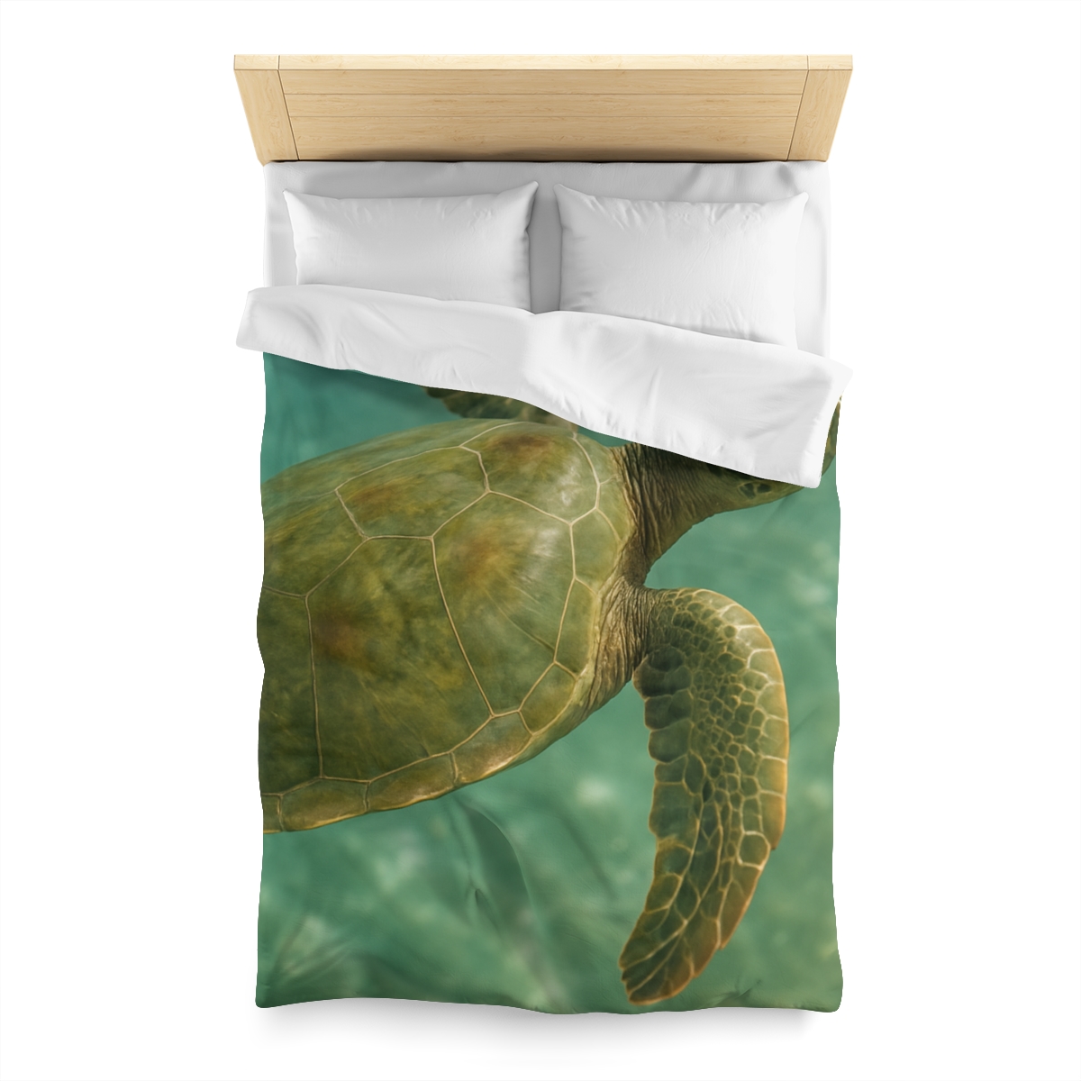 Sea Lantern Green Sea Turtle unique patterned duvets