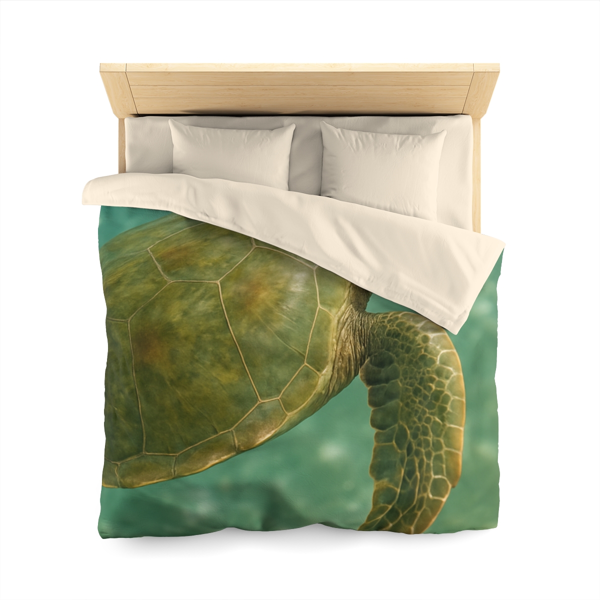 Sea Lantern Green Sea Turtle unique patterned duvets