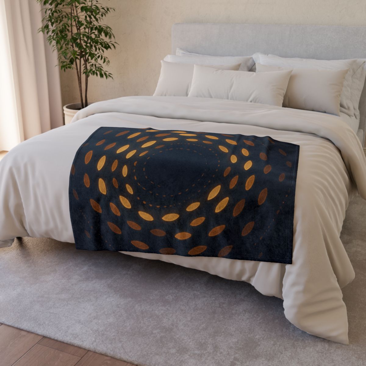 Seed Cluster Halo soft fleece blankets