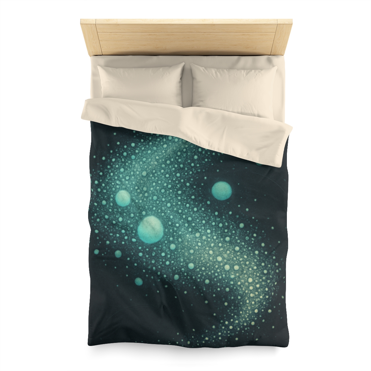 Seed Cluster Nebula Bloom designer printed duvets