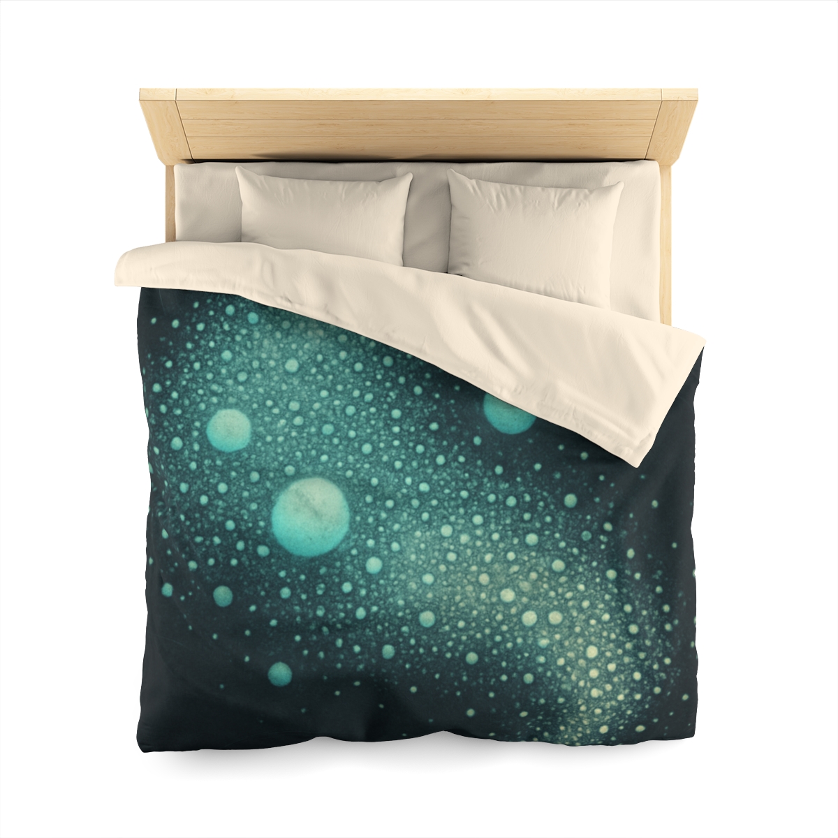 Seed Cluster Nebula Bloom designer printed duvets