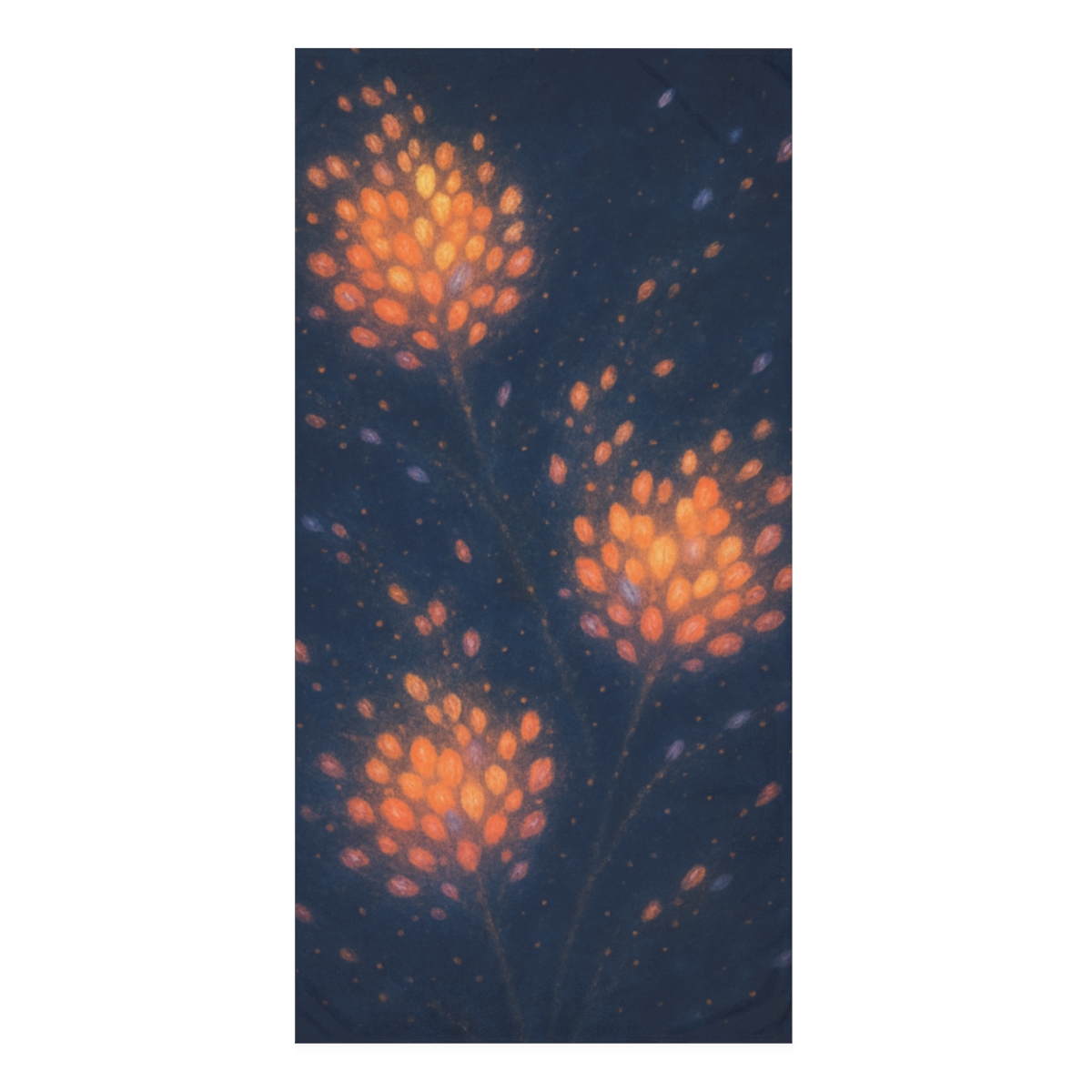 Seed Cluster Nebula Bloom designer printed towels