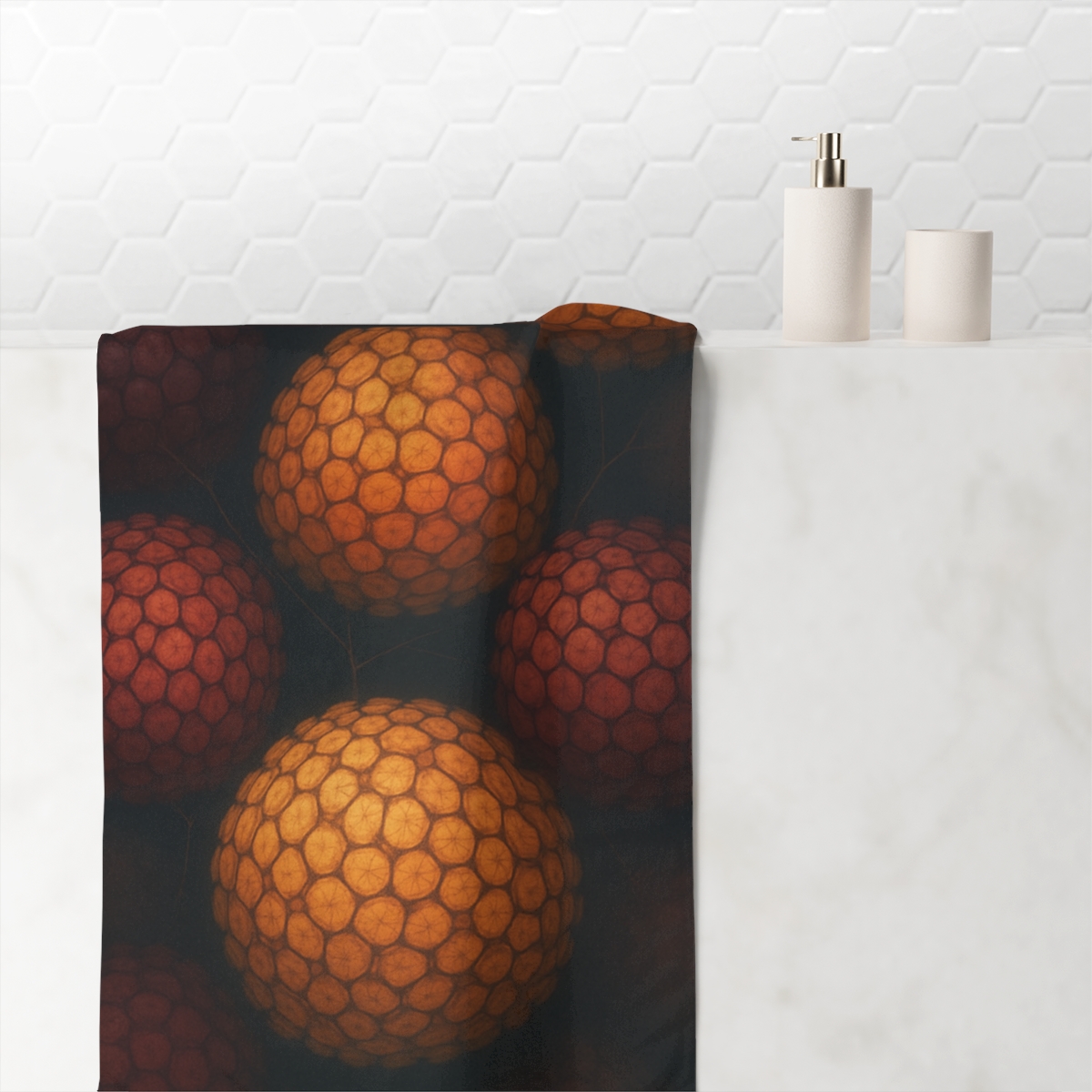 Seed Cluster Orb Mosaic unique gift towels