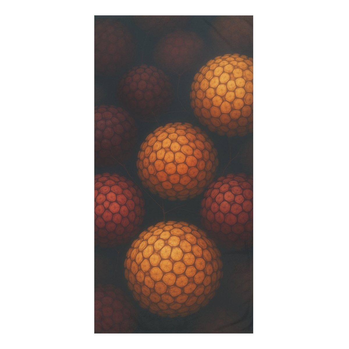 Seed Cluster Orb Mosaic unique gift towels