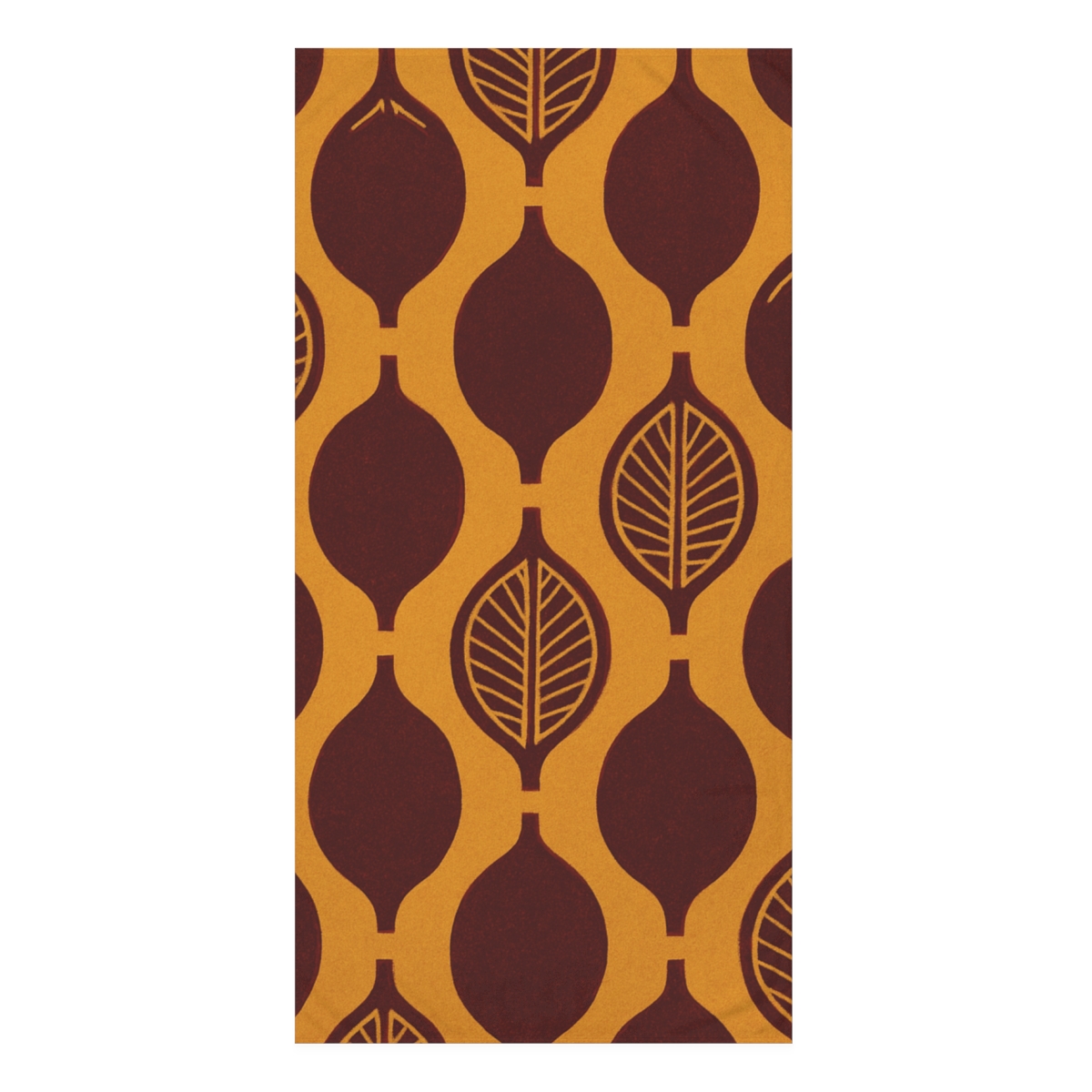 Seed Pod Cluster Grid designer printed towels