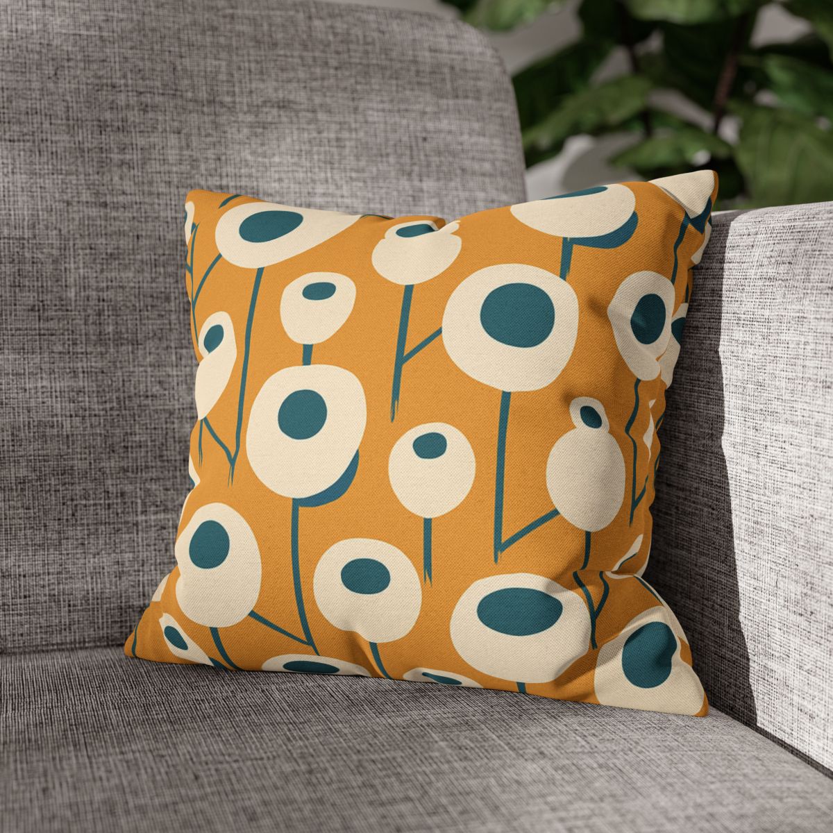 Seed Pod Cluster Grid soft cotton pillow cases