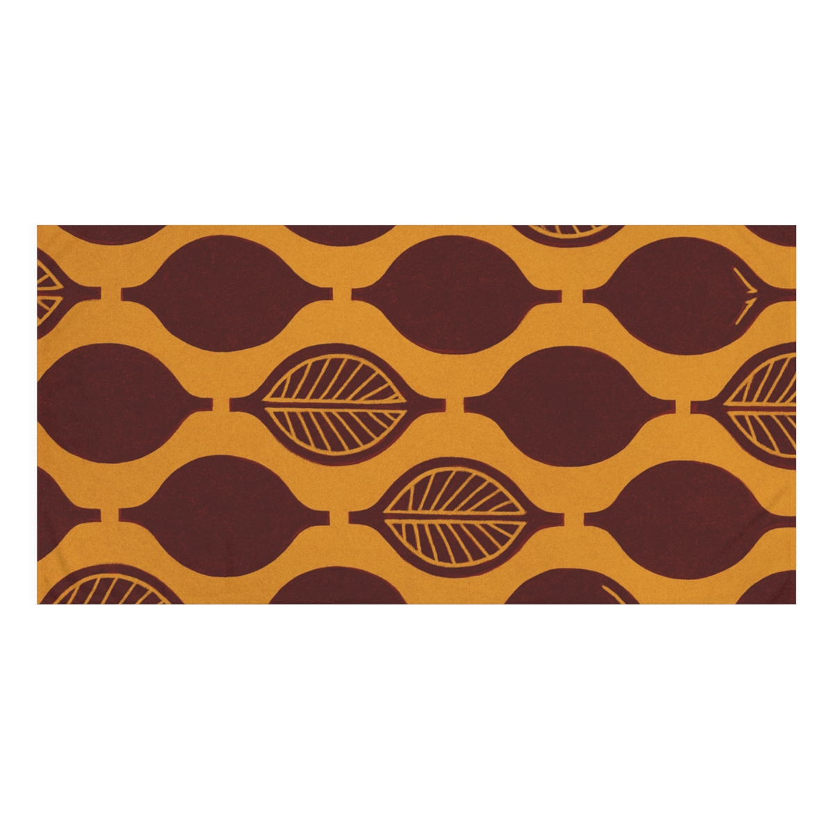 Seed Pod Cluster Grid designer printed towels
