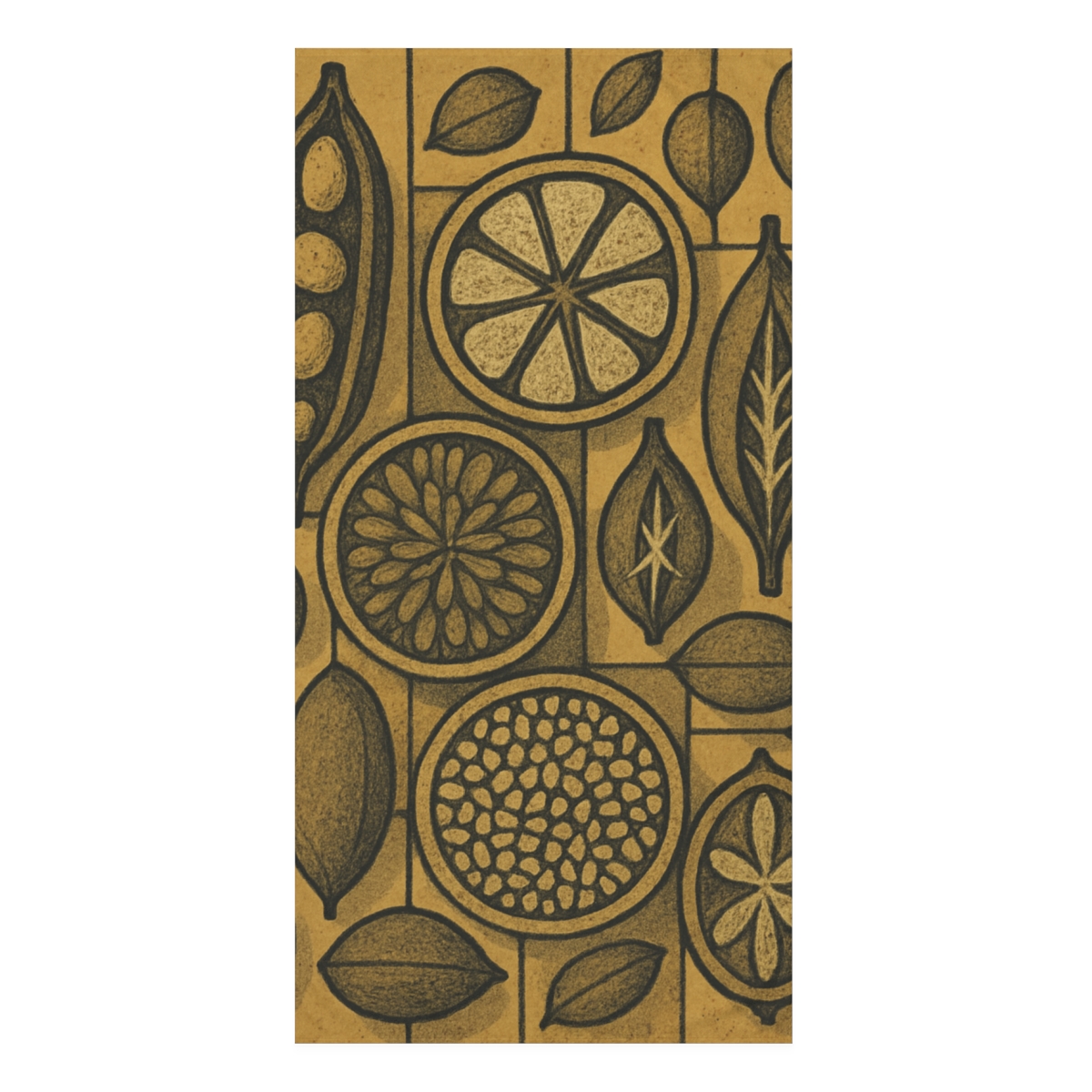 Seed Pod Cluster Mosaic soft cotton towels