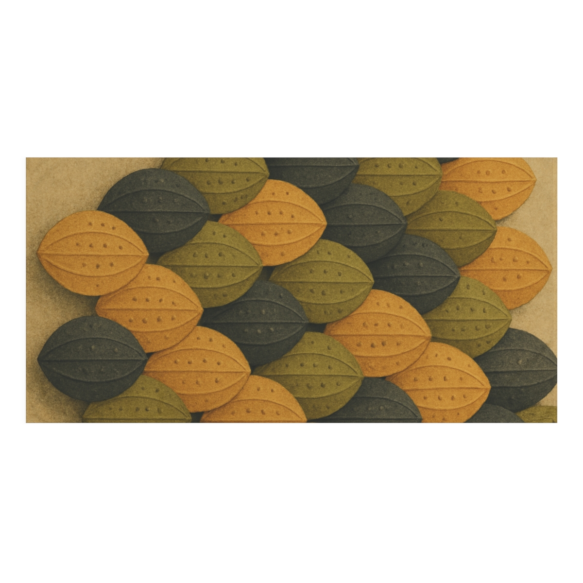 Seed Pod Cluster Mosaic unique gift towels