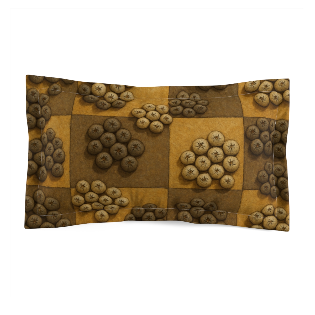 Seed Pod Cluster Mosaic designer printed pillows