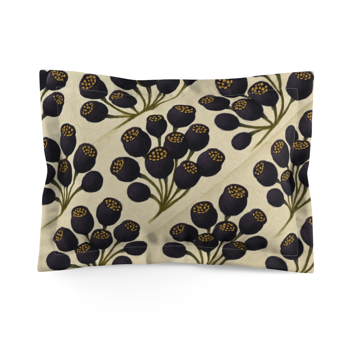 Seed Pod Cluster Rhythm unique shape pillows