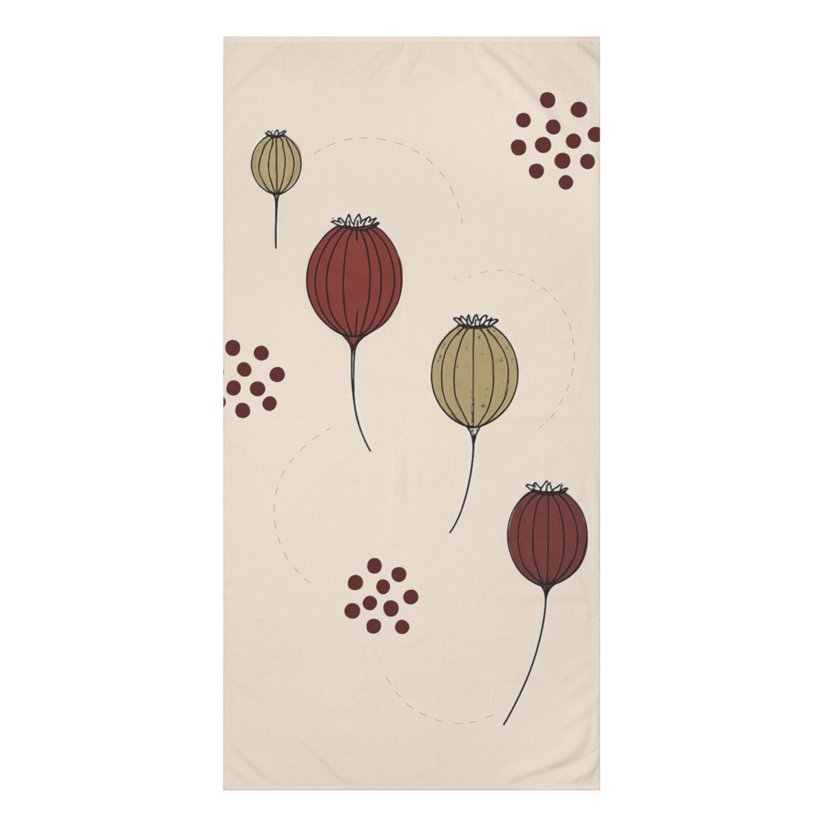 Seed Pod Constellation Cluster comfortable face towels