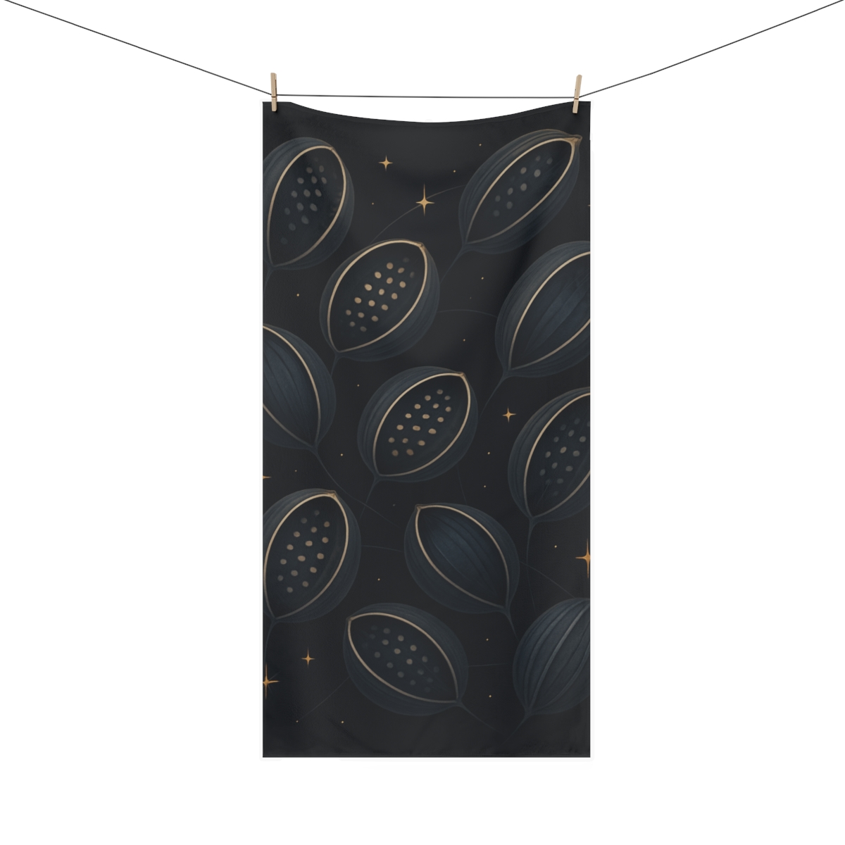 Seed Pod Constellation Cluster comfortable face towels