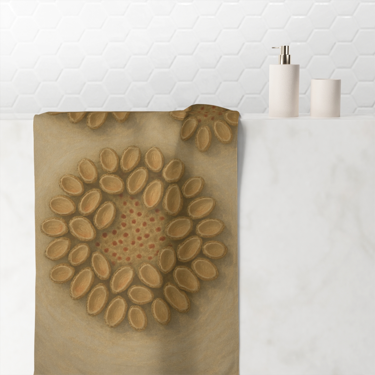 Seed Pod Halo Clusters soft cotton towels