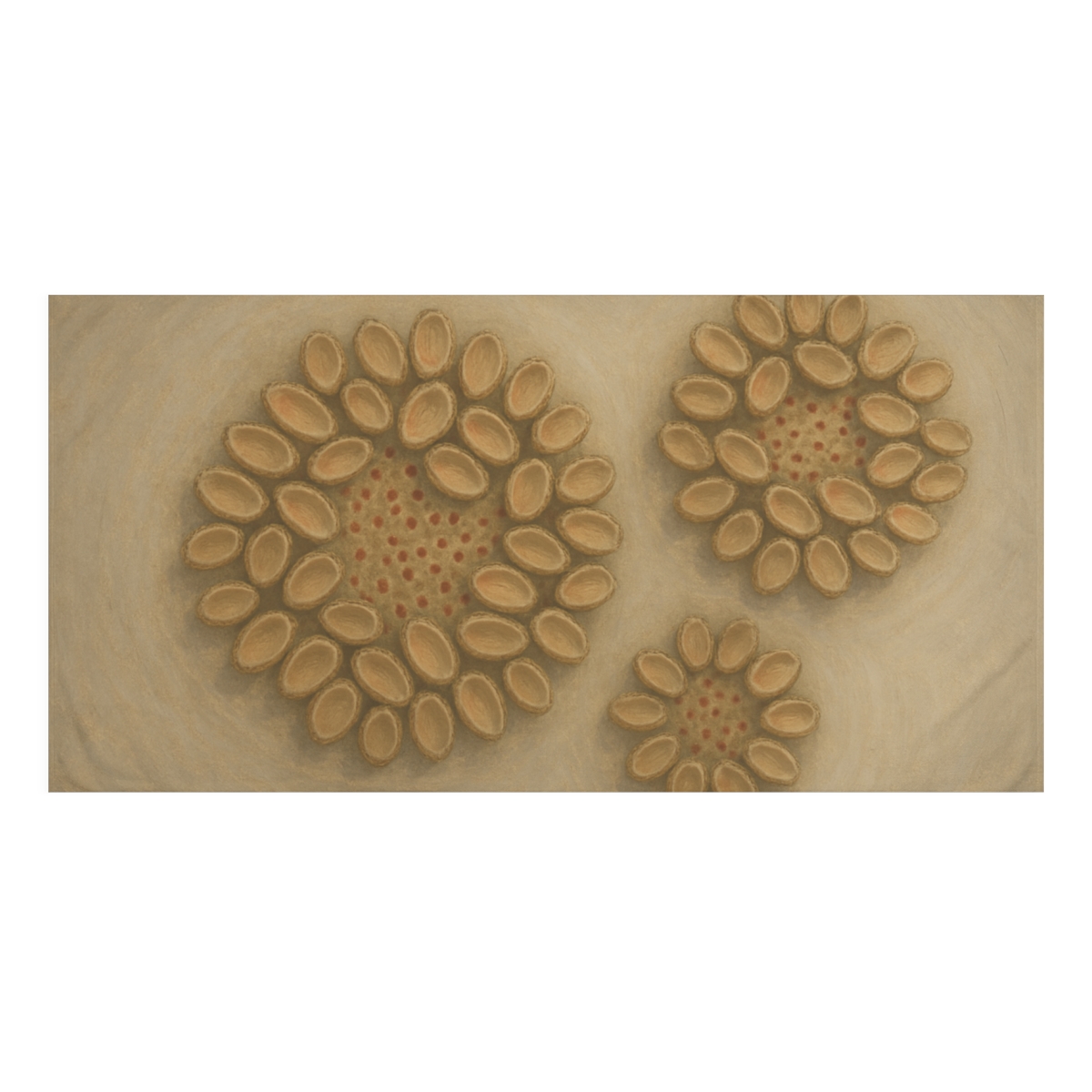 Seed Pod Halo Clusters soft cotton towels