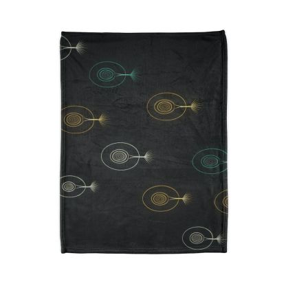 Seed Pod Halo Constellation trendy patterned blankets