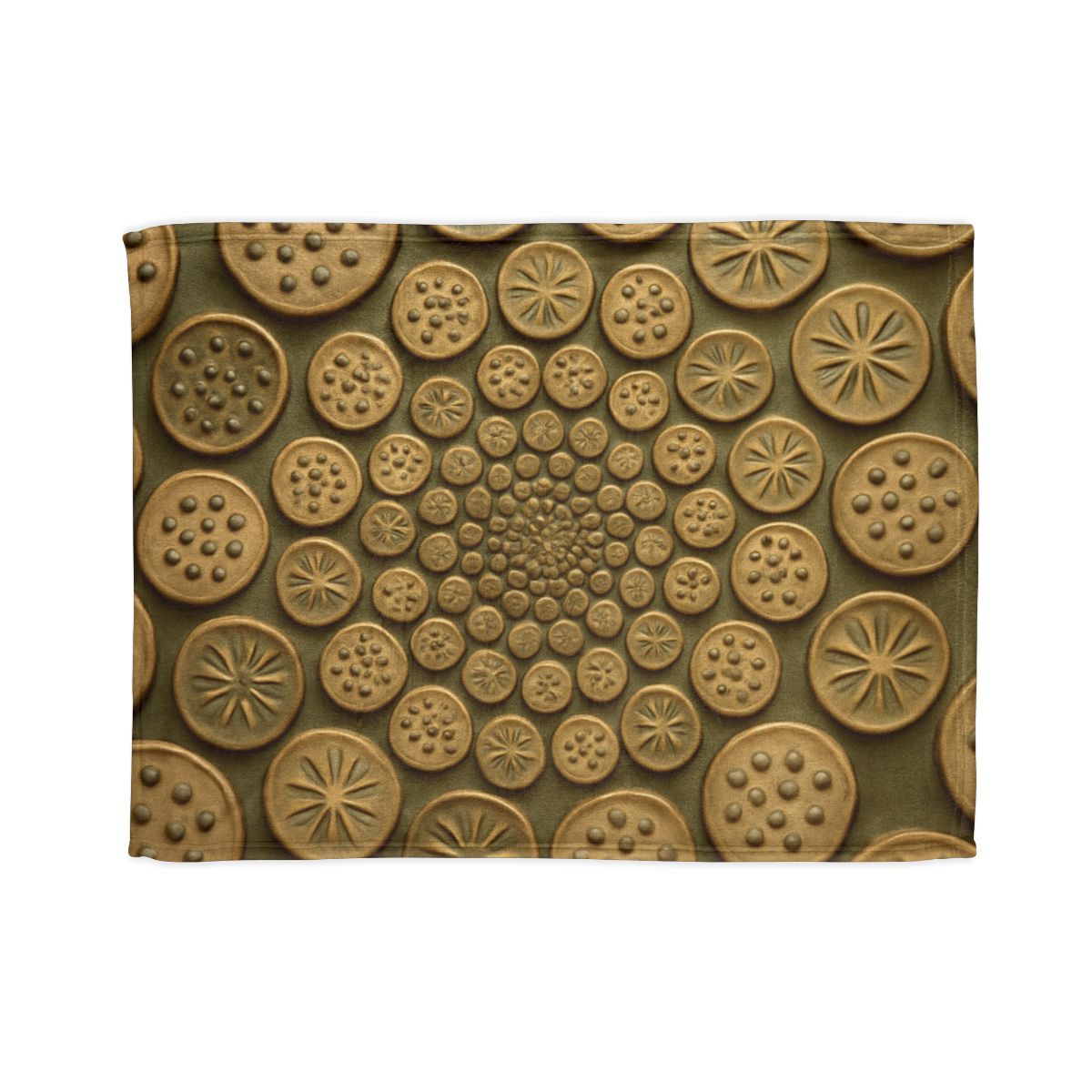 Seed Pod Micro Spiral Array warm winter blankets