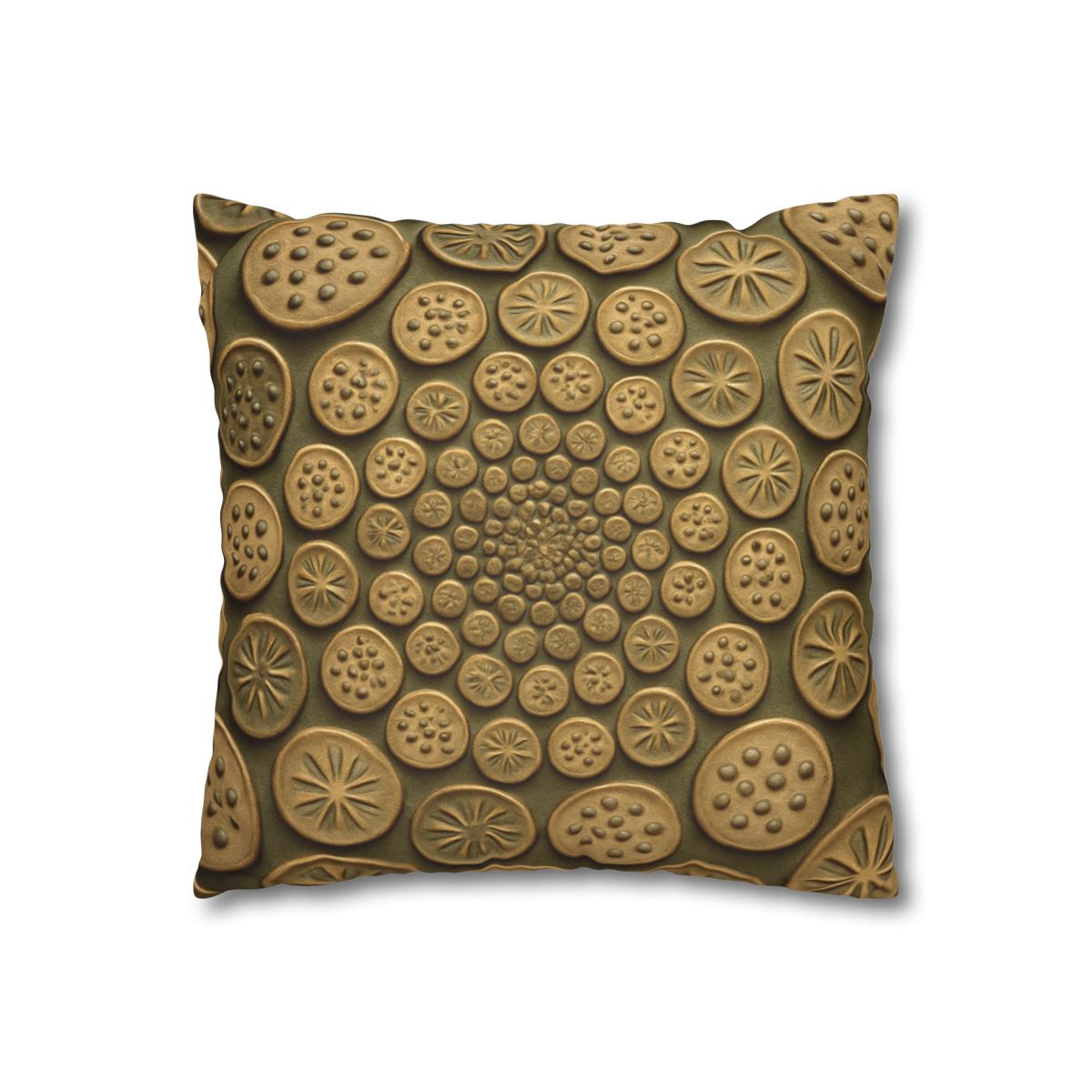 Seed Pod Micro Spiral Array designer print pillow cases
