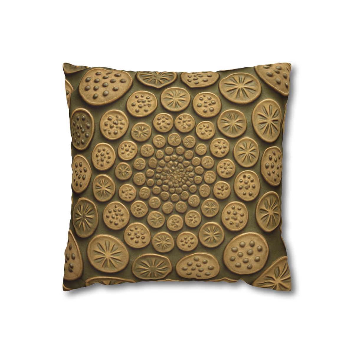Seed Pod Micro Spiral Array designer print pillow cases