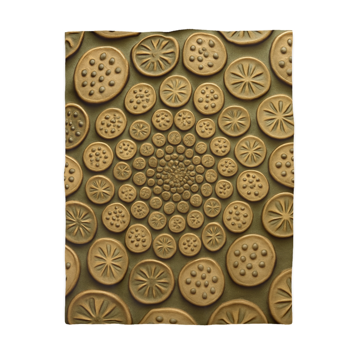 Seed Pod Micro Spiral Array designer printed duvets