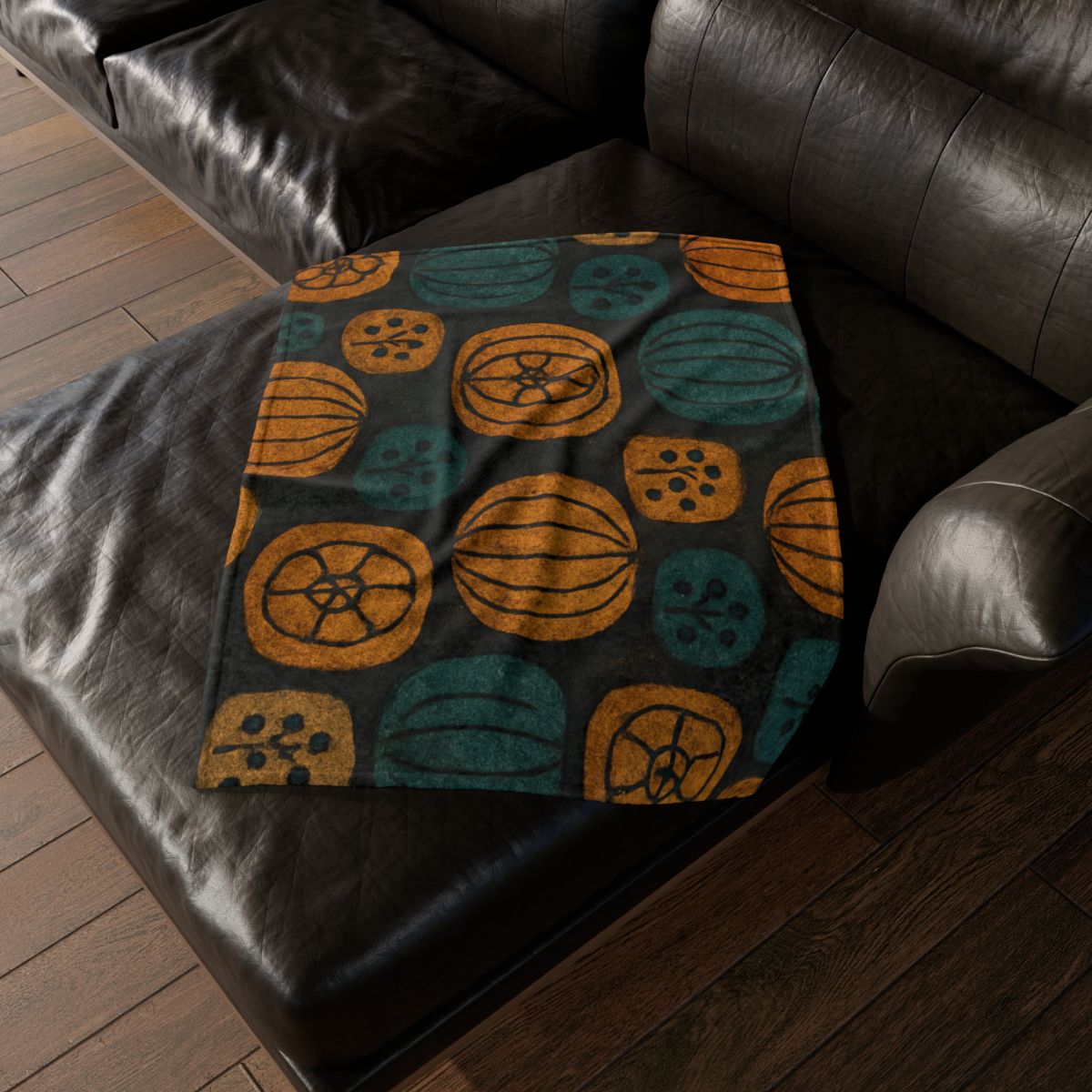 Seed Pod Mosaic soft fleece blankets