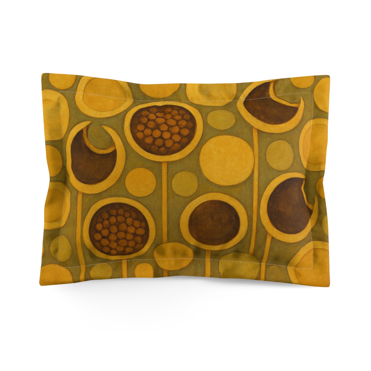 Seed Pod Orb Mosaic unique shape pillows