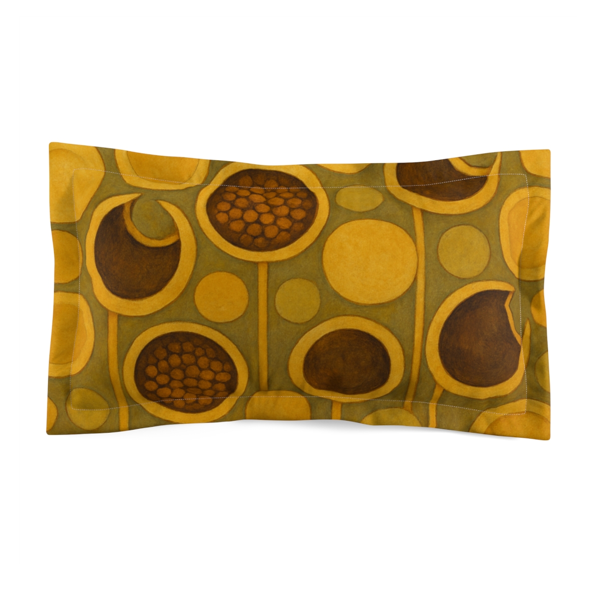 Seed Pod Orb Mosaic unique shape pillows