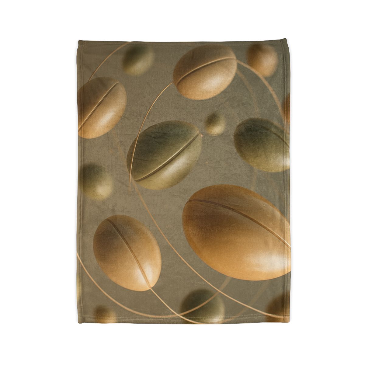 Seed Pod Orbit Cluster designer printed blankets