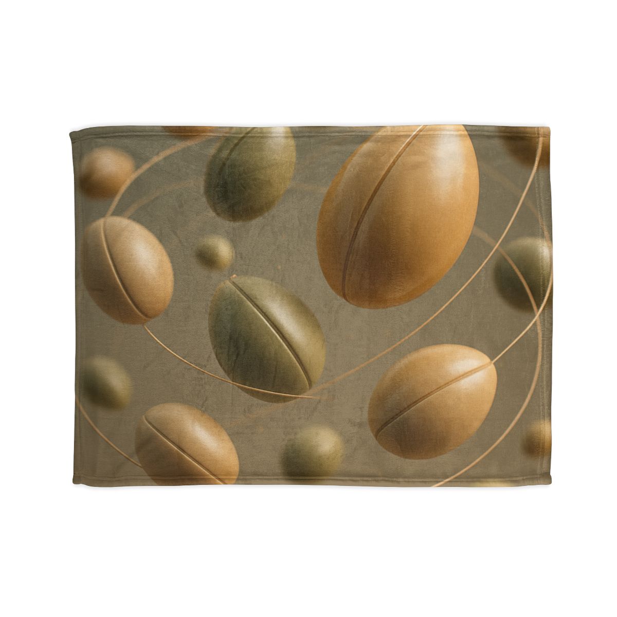 Seed Pod Orbit Cluster designer printed blankets