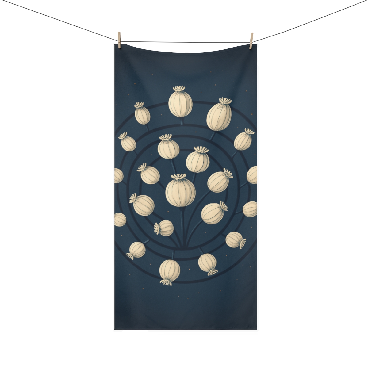 Seed Pod Orbit Cluster comfortable face towels