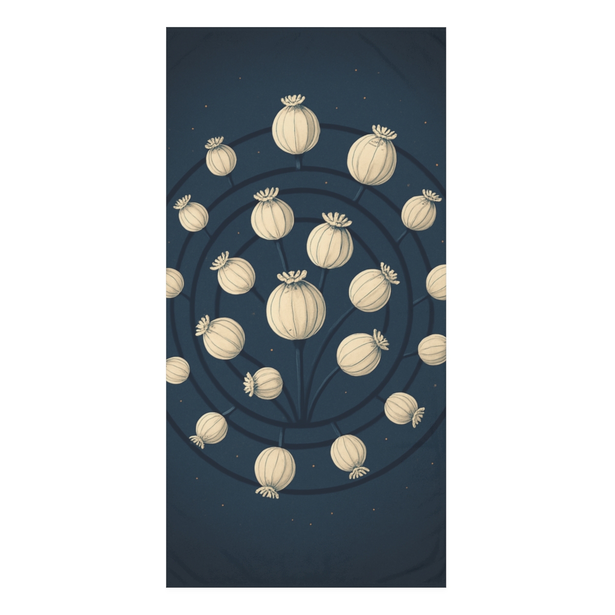 Seed Pod Orbit Cluster comfortable face towels