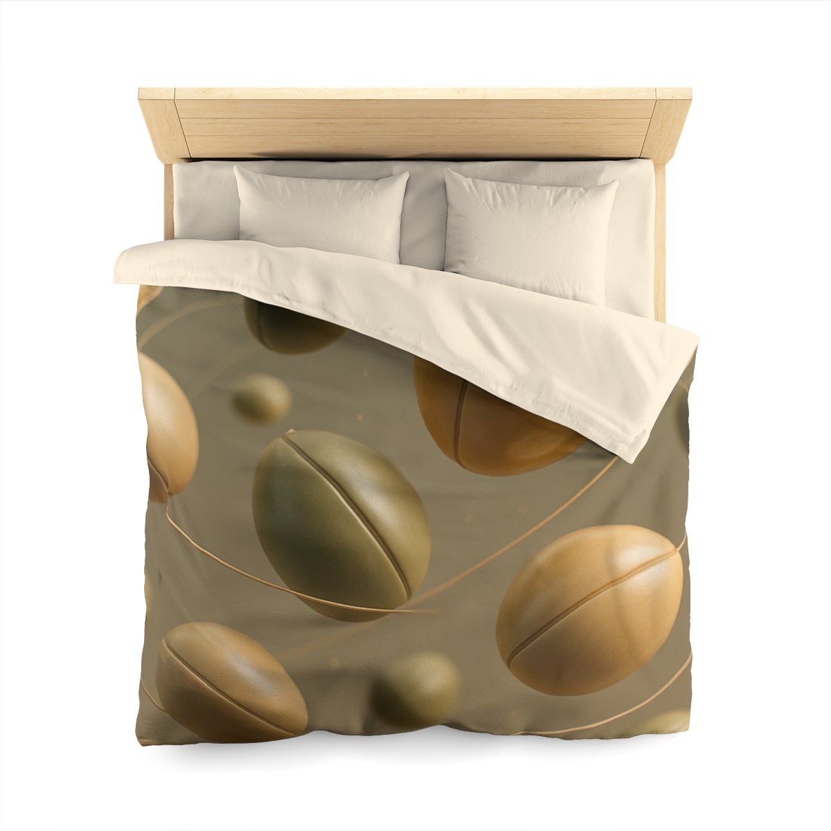 Seed Pod Orbit Cluster designer printed duvets