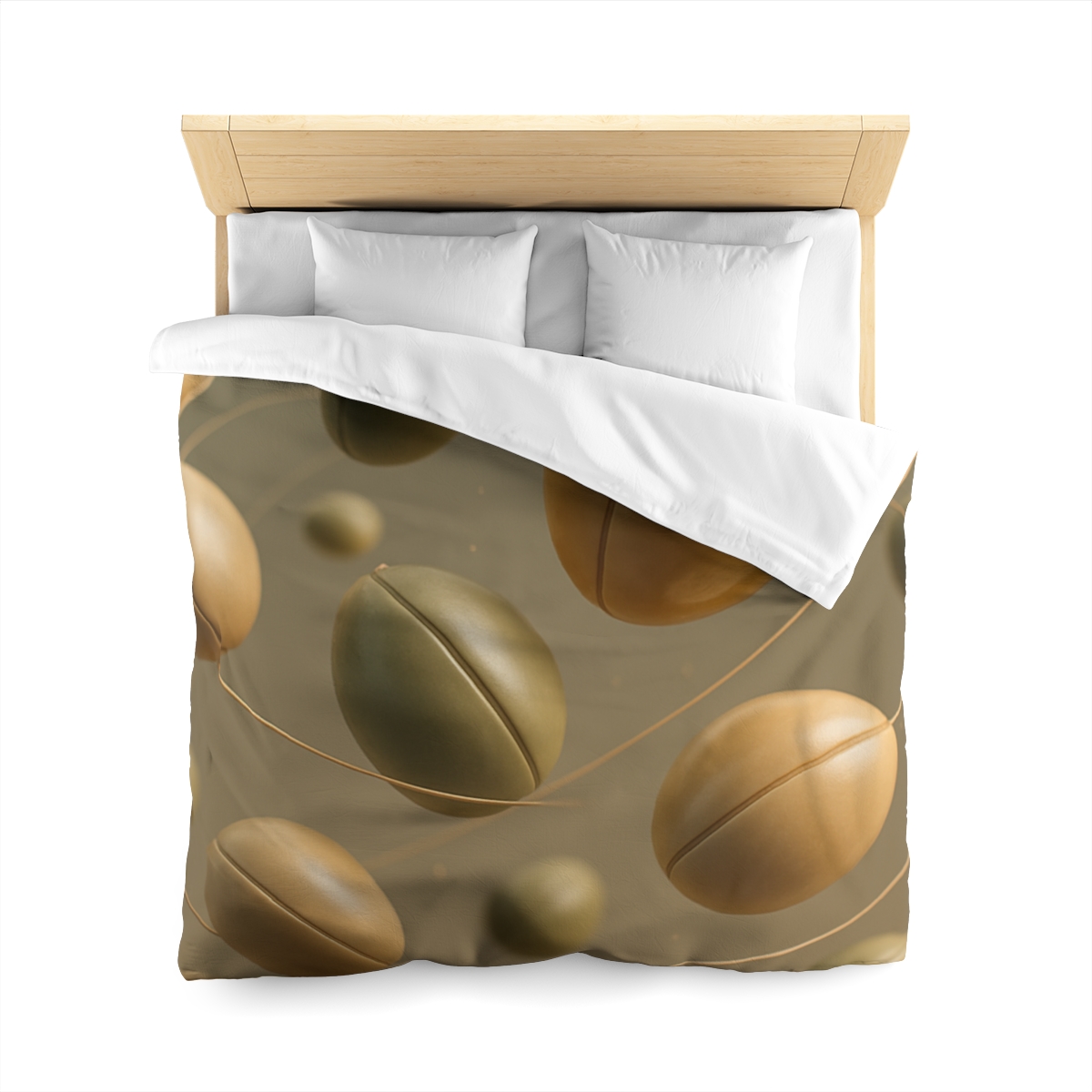 Seed Pod Orbit Cluster designer printed duvets