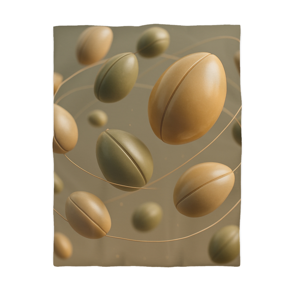 Seed Pod Orbit Cluster designer printed duvets