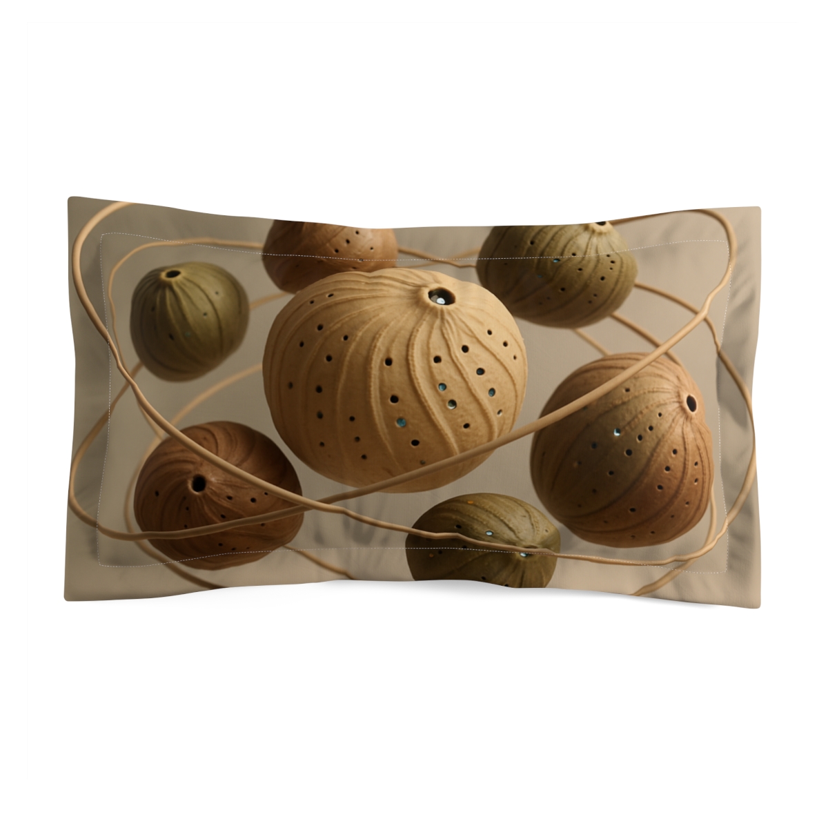 Seed Pod Orbit Cluster soft plush pillows
