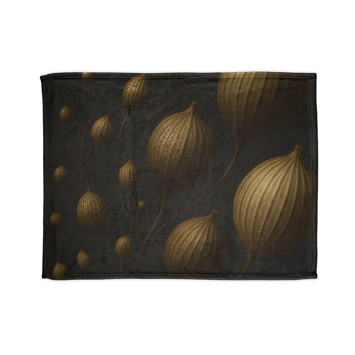 Seed Pod Orbital Cluster decorative home blankets