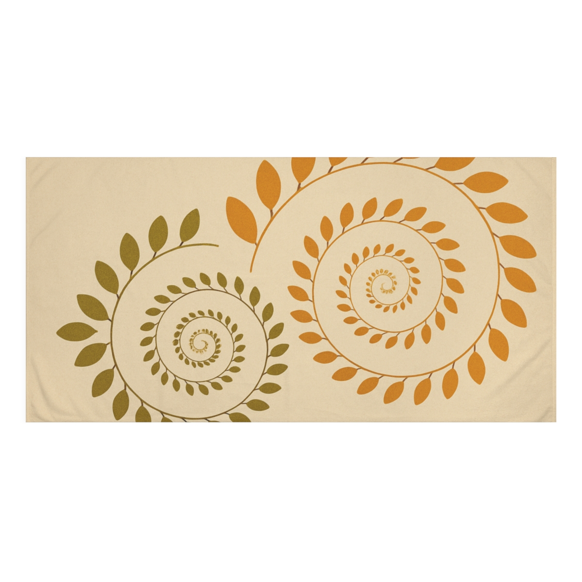 Seed Pod Spiral Array soft cotton towels